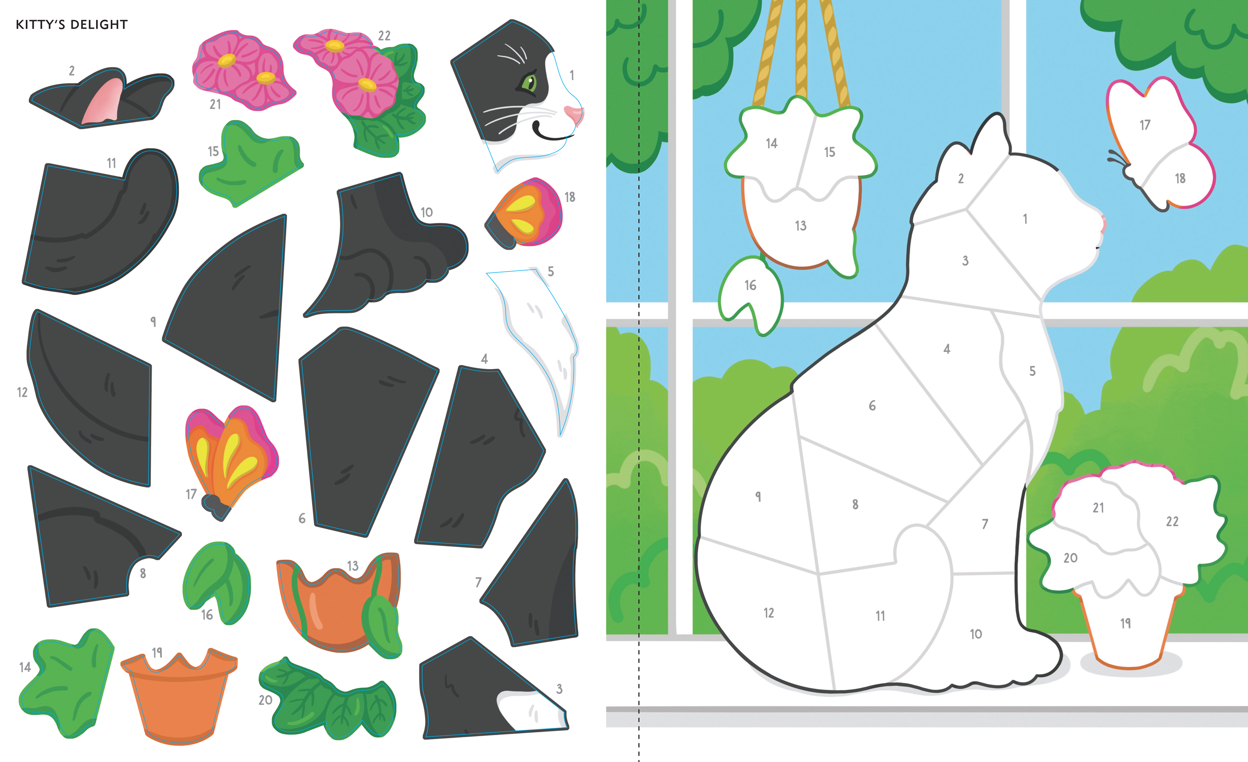 Large Print Color-by-Sticker Book: Calming Creations