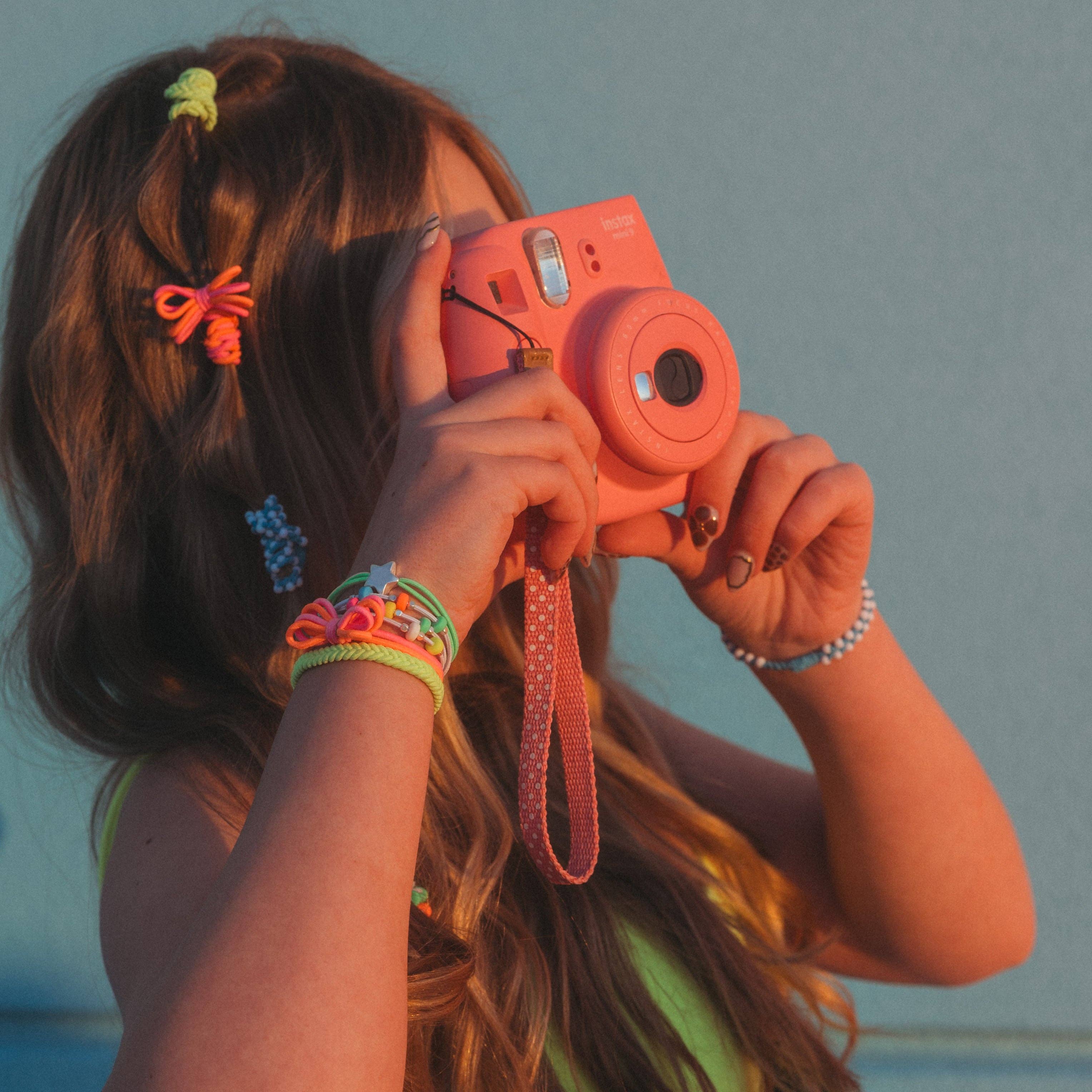 Glow Neon Hair Tie Bracelets with Silver Accents by K'lani