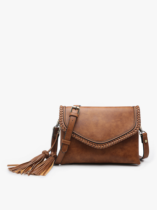 Sloane Whipstitch Tassel Crossbody Bag