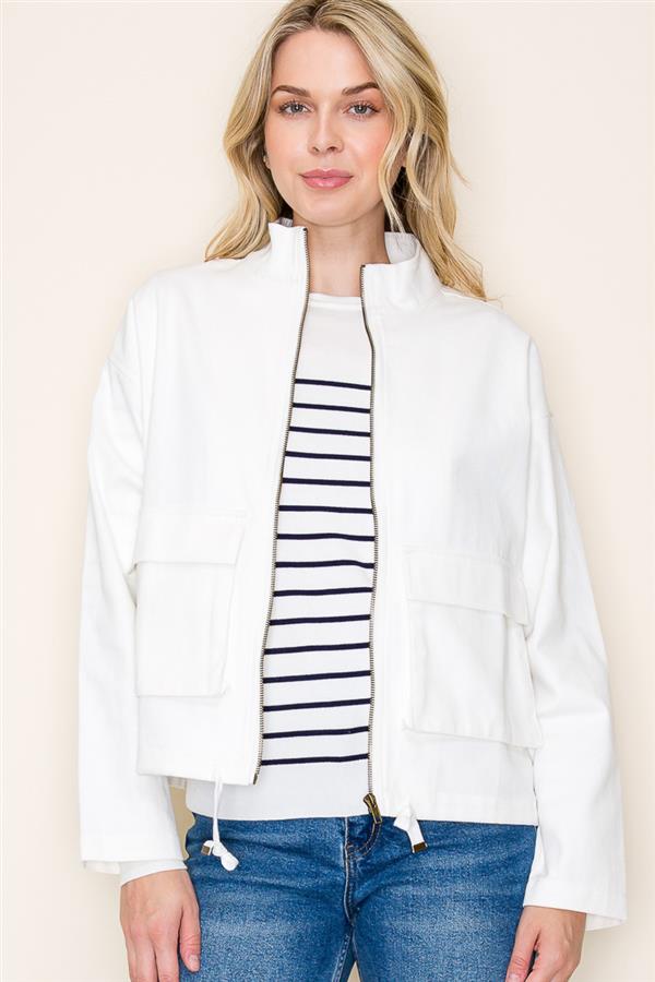 Stand Collar Bomber Jacket