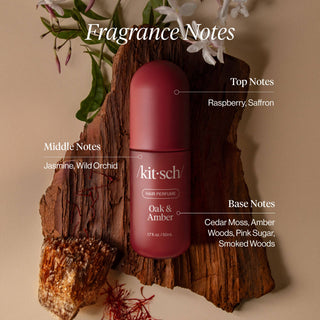 KITSCH Oak & Amber Hair Perfume | Odor-Eliminating Hair Fragrance