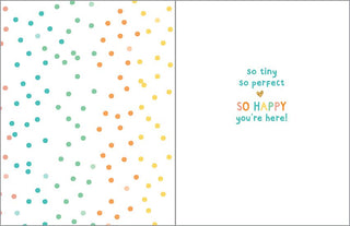 Baby Greeting Card Sweet Baby Dots