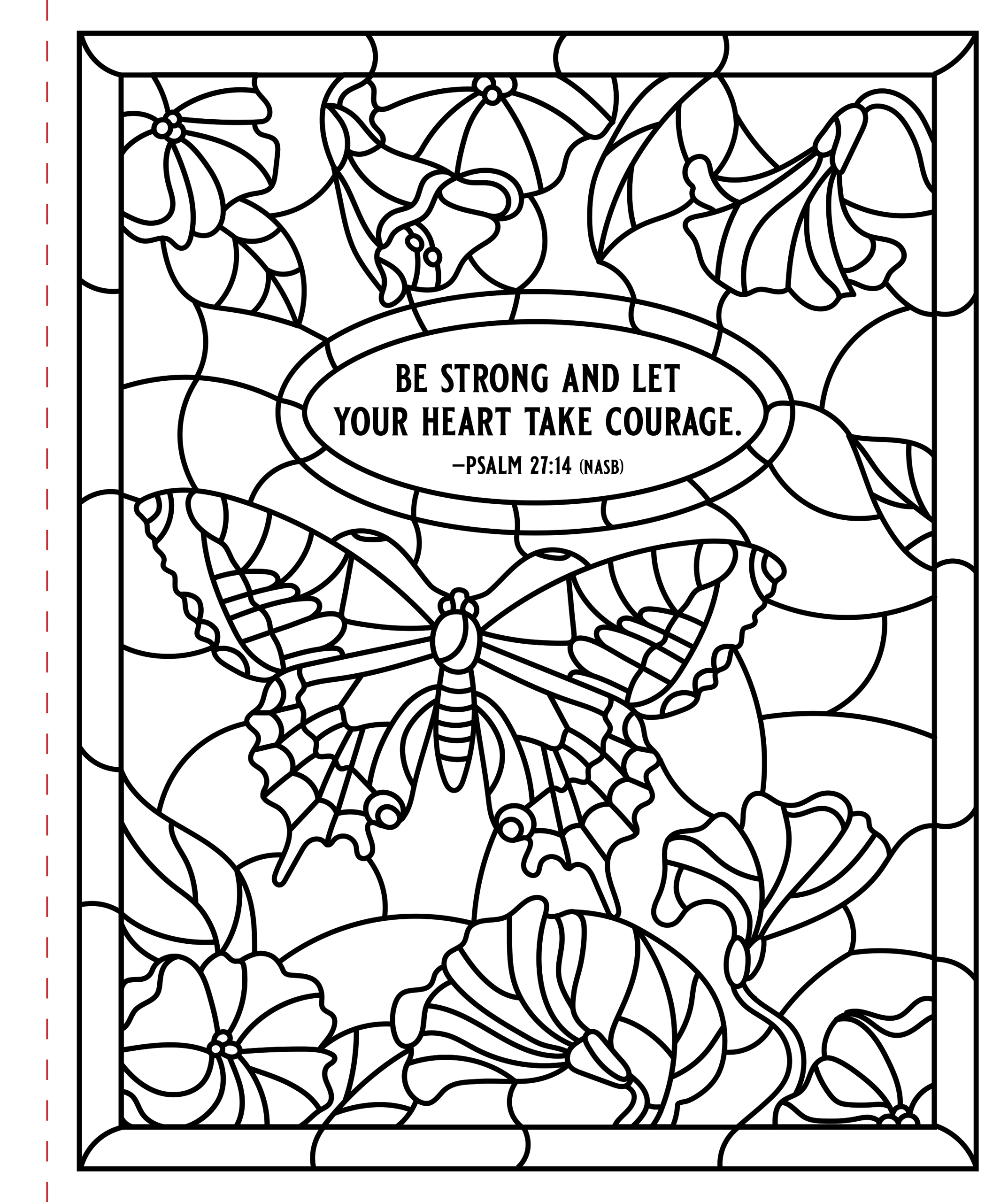 Psalms Large Print Coloring Book - Psalms