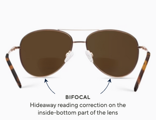 Peepers Ultraviolet Bifocal Sunglasses - Gold