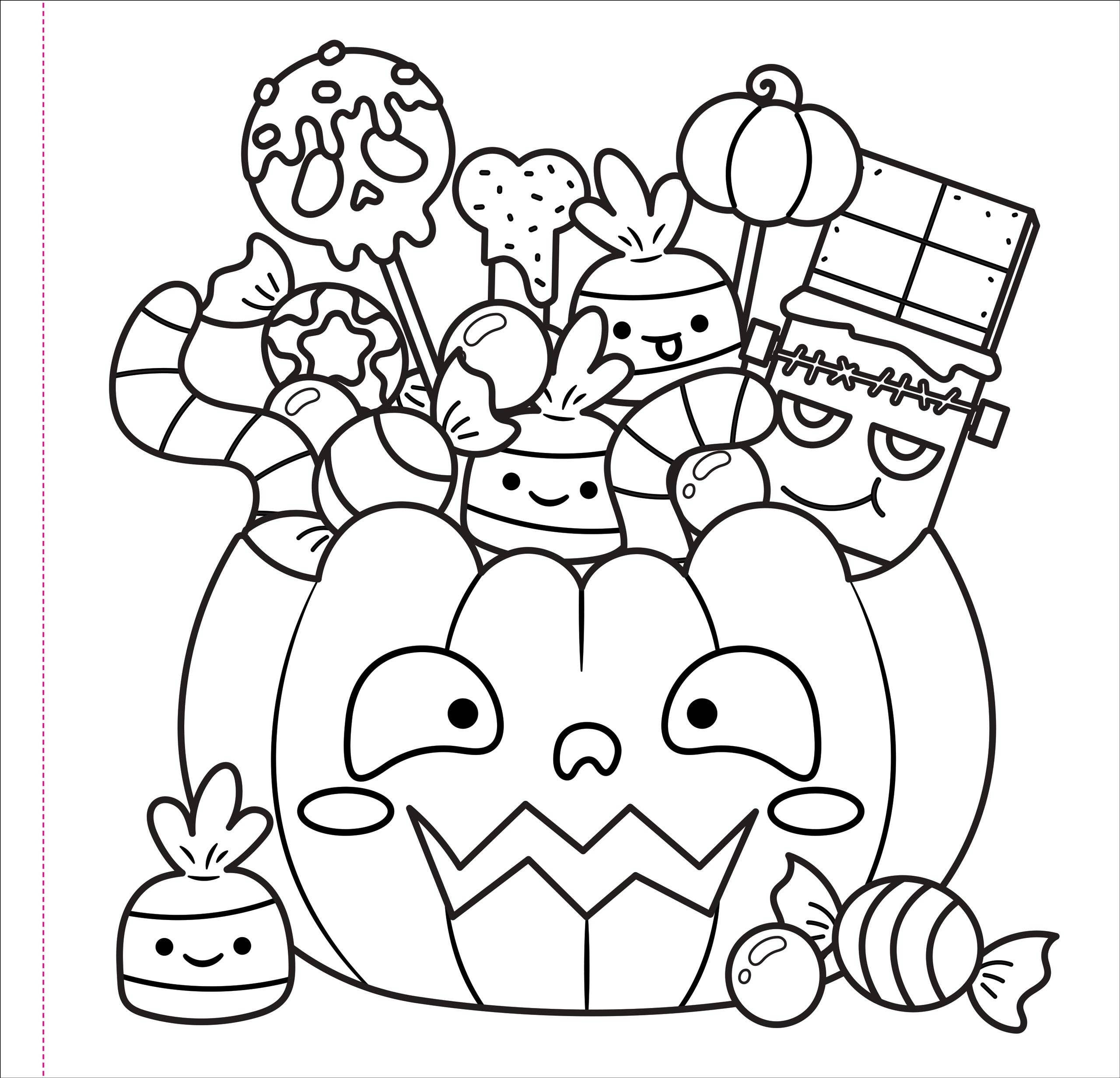 Color Me Spooky Halloween Adult Coloring Book – 31 Cute & Stress-Free Designs