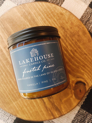Frosted Pine Scented Soy Candle - 12 oz