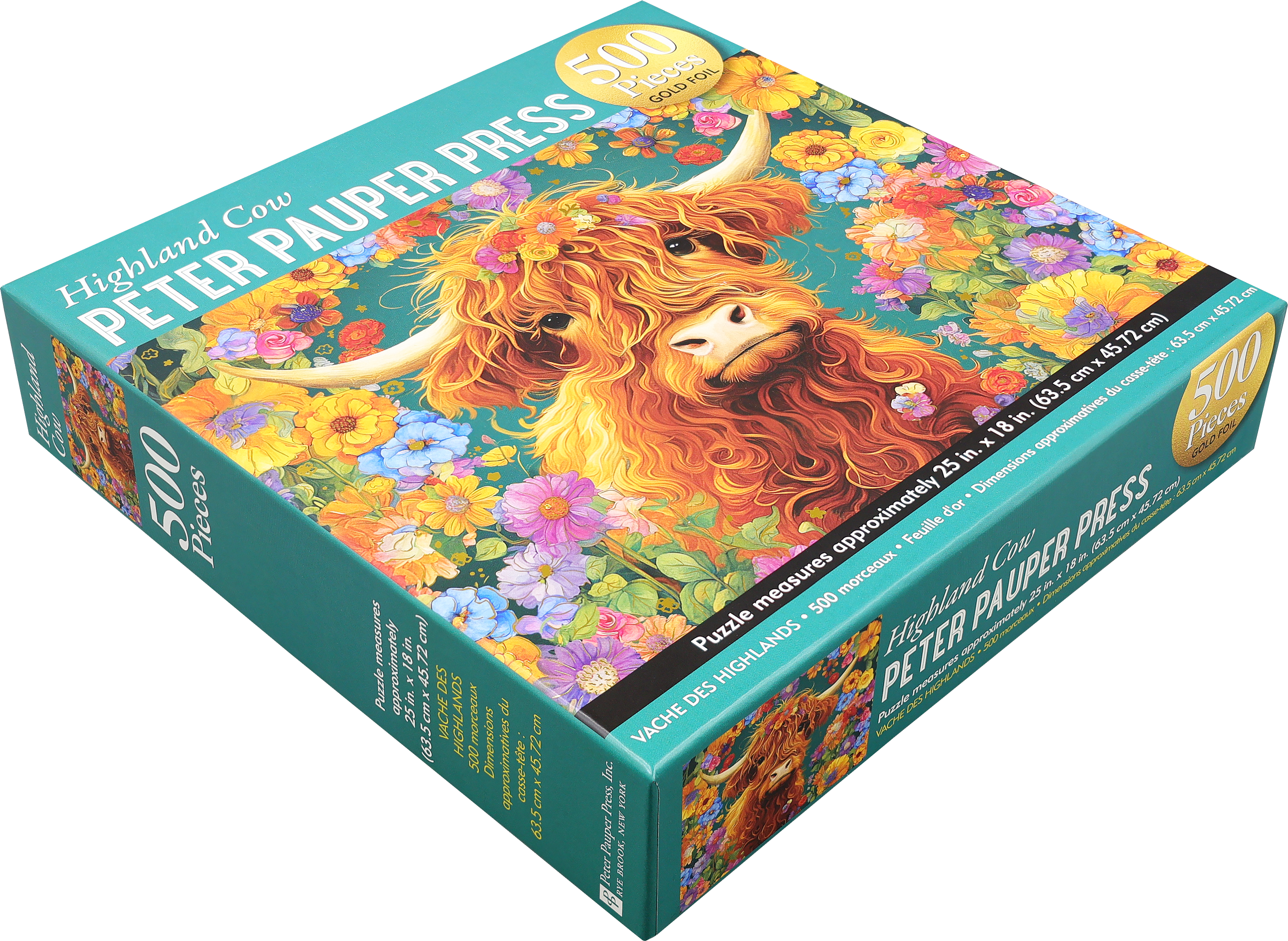 Highland Cow 500-Piece Jigsaw Puzzle