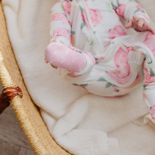 Copper Pearl Grace Zip-Up Footie Pajama
