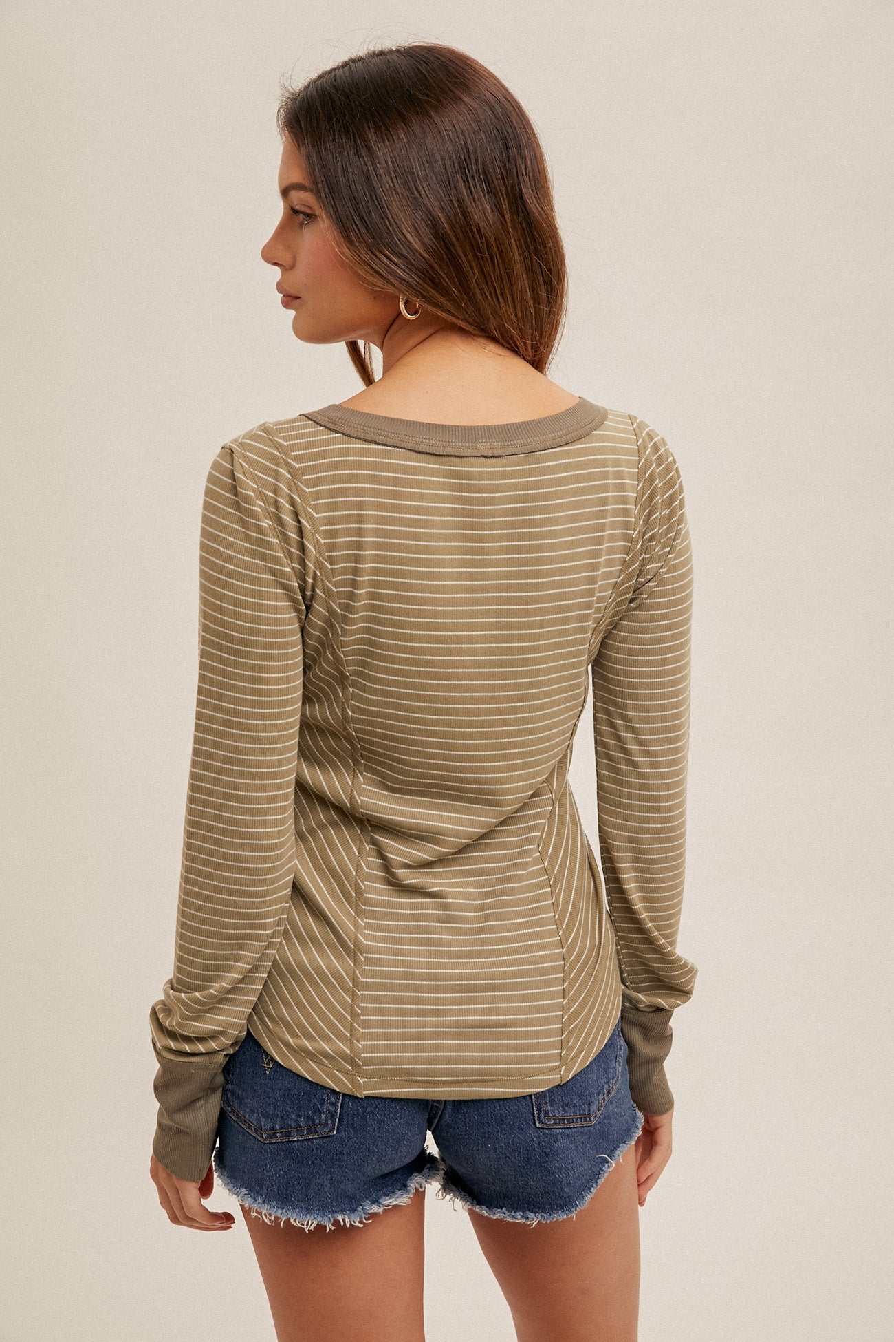 Ribbed Striped Top