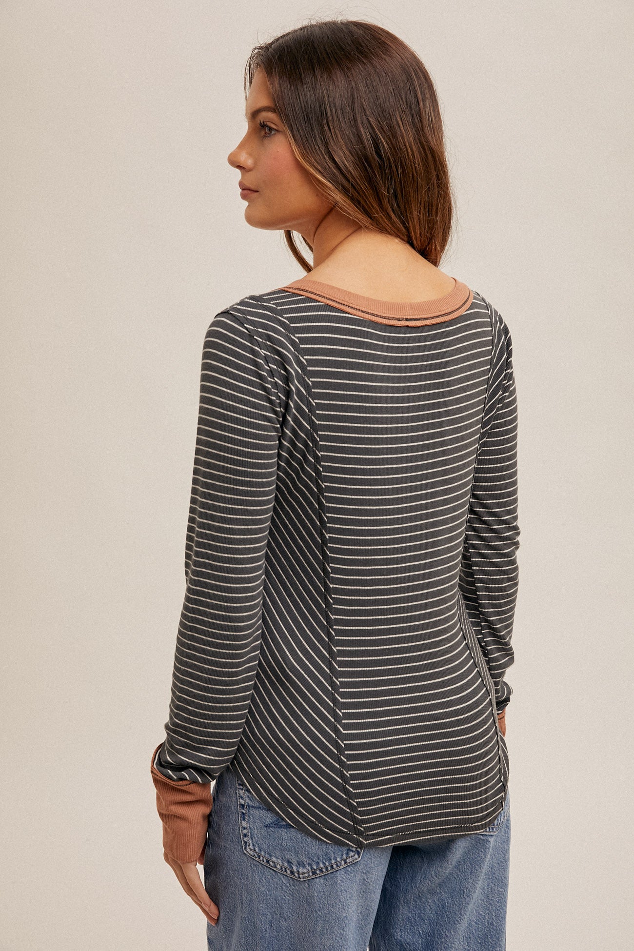 Ribbed Striped Top