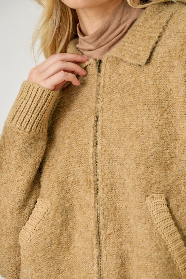 Zip Up Sweater Jacket
