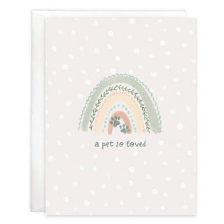 Pet Sympathy Greeting Card - Rainbow Bridge