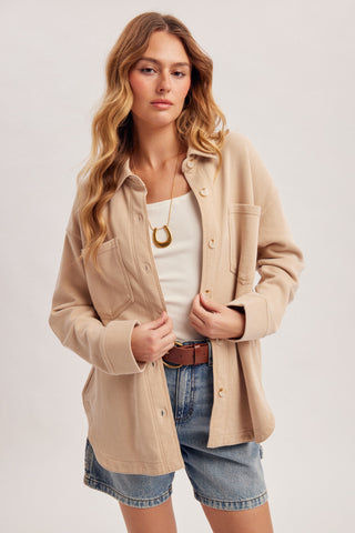 Washed Loose Fit Button Down