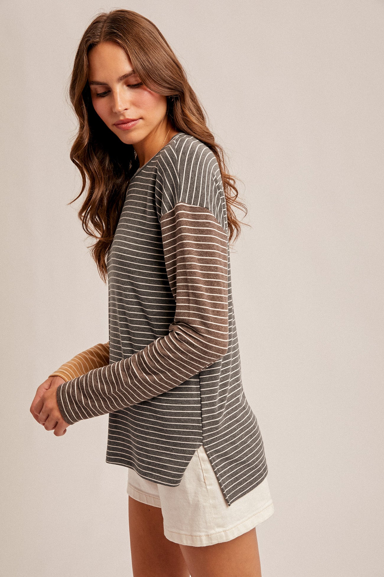 Striped Color Block Top