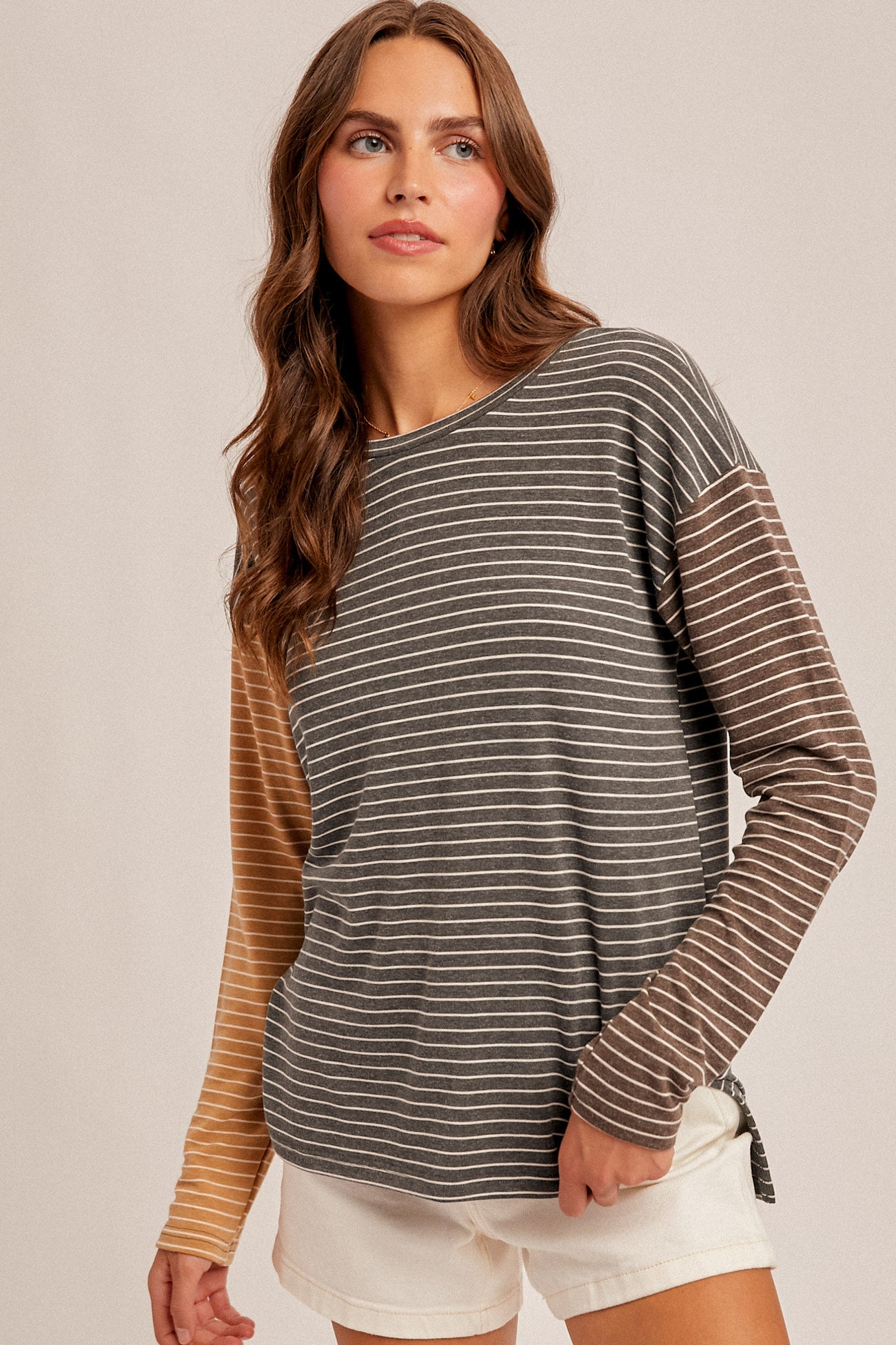 Striped Color Block Top