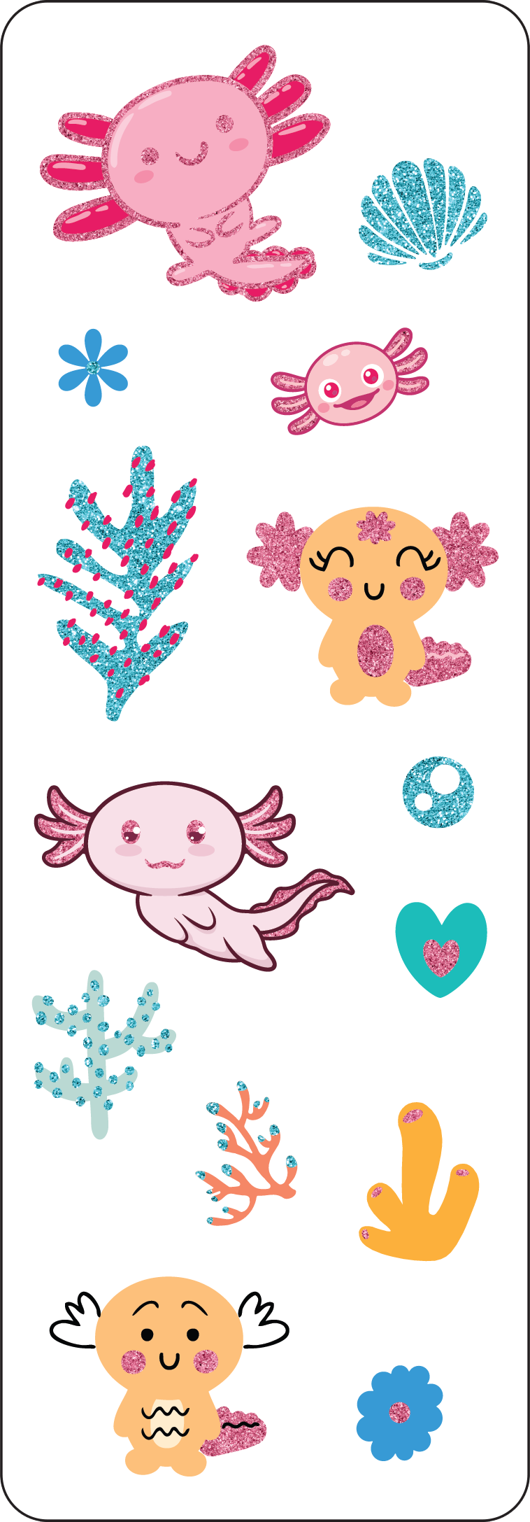Axolotls Sticker Set