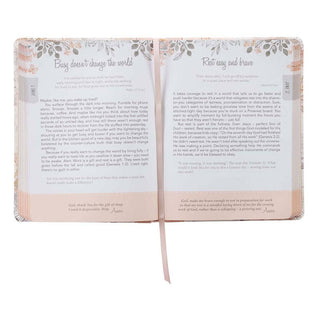Devotional Walking In Grace Faux Leather
