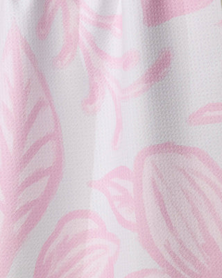 Geometry Elsie Tea Towel – Pink Tropical Leaf Kitchen Towel