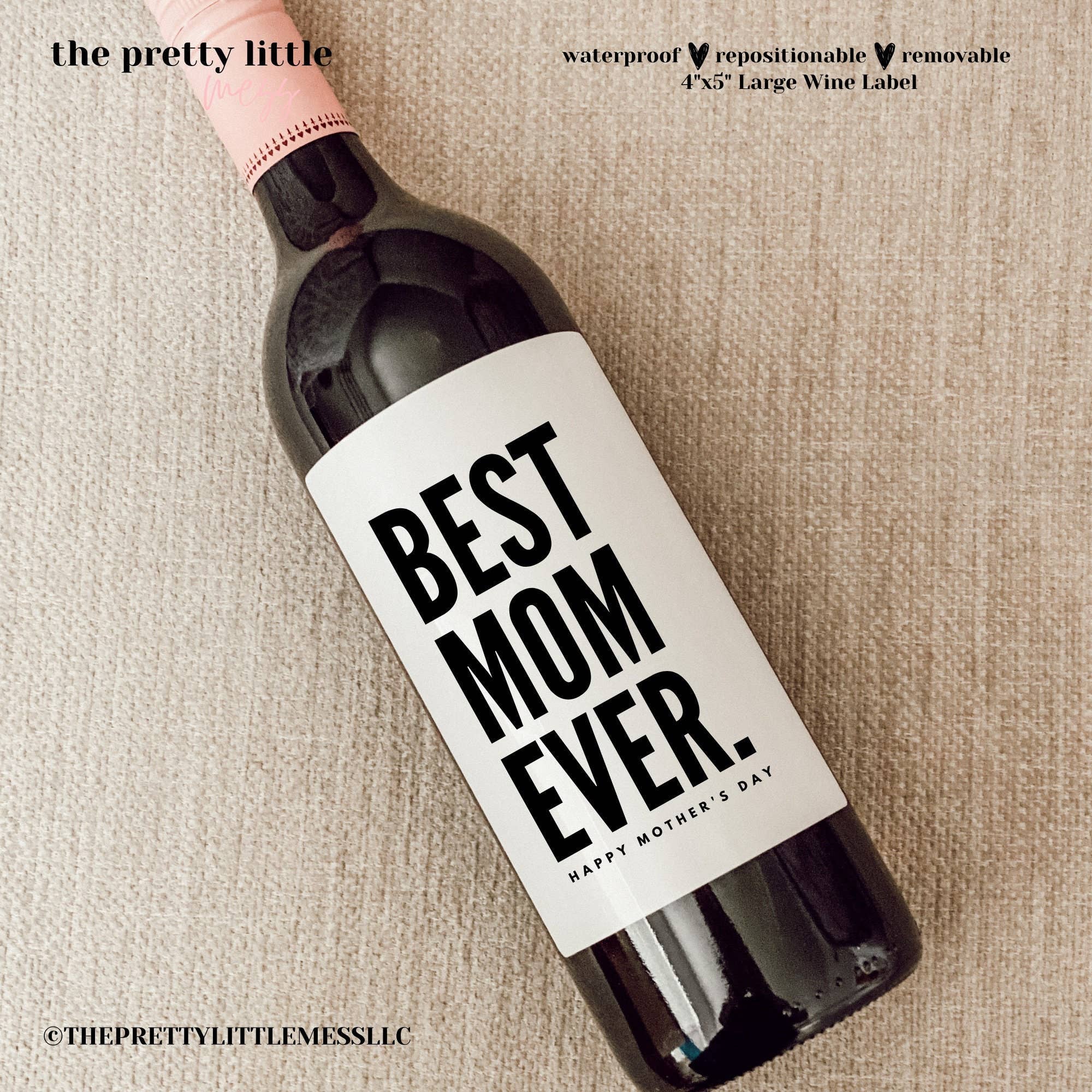 Mother's Day Wine Label