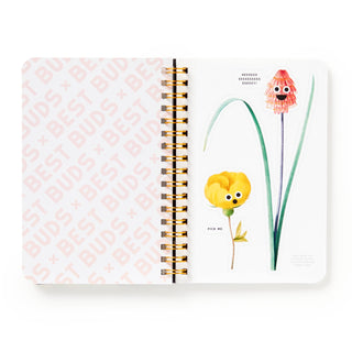 Brass Monkey Best Buds Googly Sticker Book | Floral Stickers