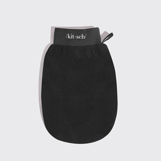 Kitsch Eco-Friendly Exfoliating Gloves 2-Pack – Black & Terracotta