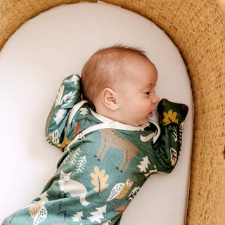 Atwood Woodland Newborn Knotted Gown