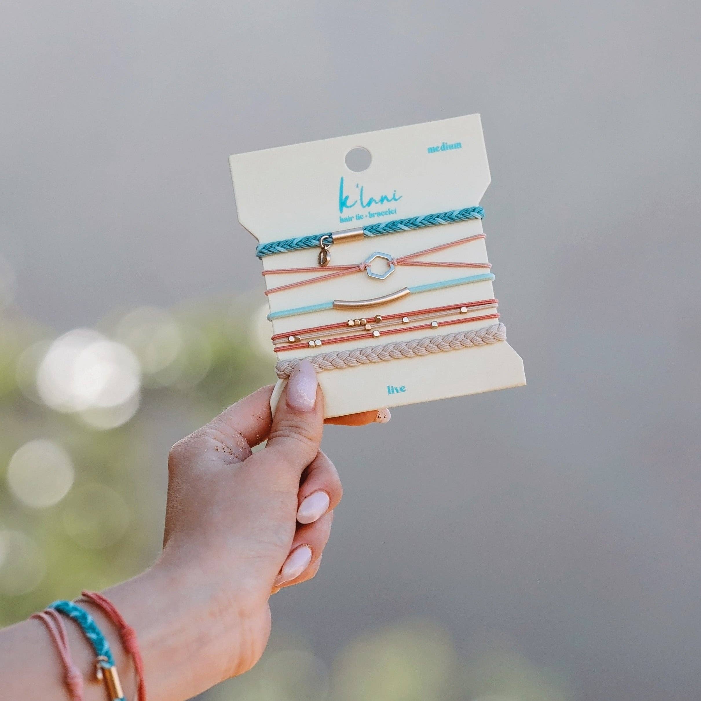 * Live  Hair Tie Bracelets