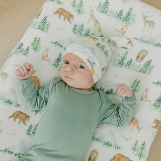 Grayson Woodland Top Knot Baby Hat