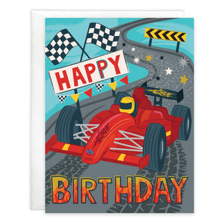 Birthday Greeting Card - Racetime