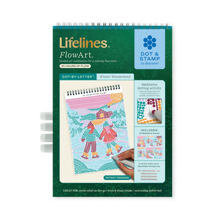 Lifelines FlowArt Dot-by-Letter Art Pad – Winter Wonderland