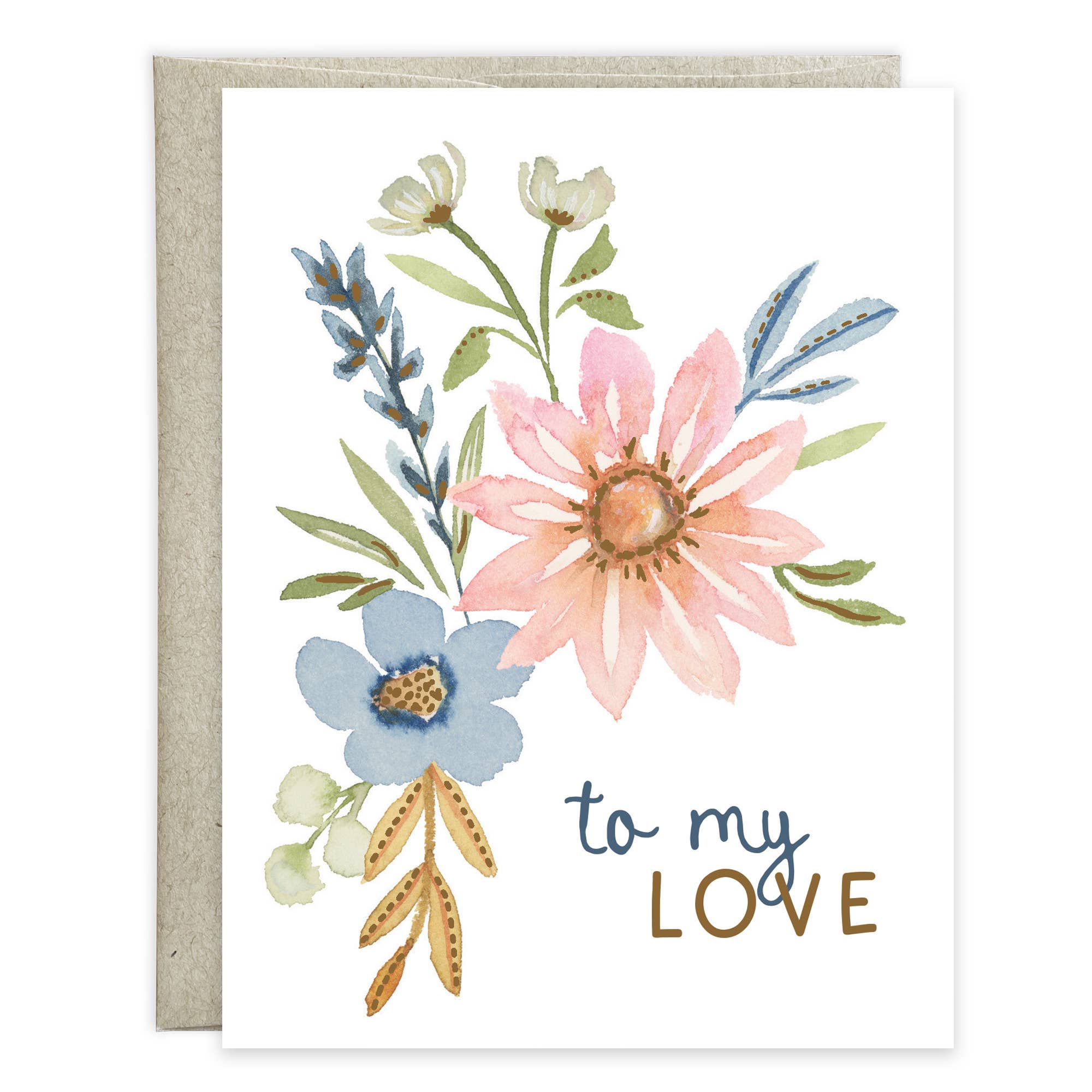 Anniversary Greeting Card - Flowers For My Love