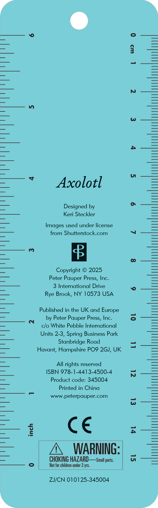 Axolotl Beaded Bookmark