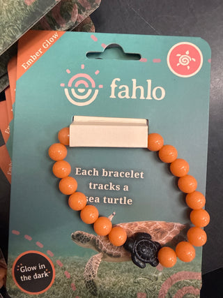 Fahlo Ember Glow Sea Turtle Tracking Bracelet - Halloween Collection