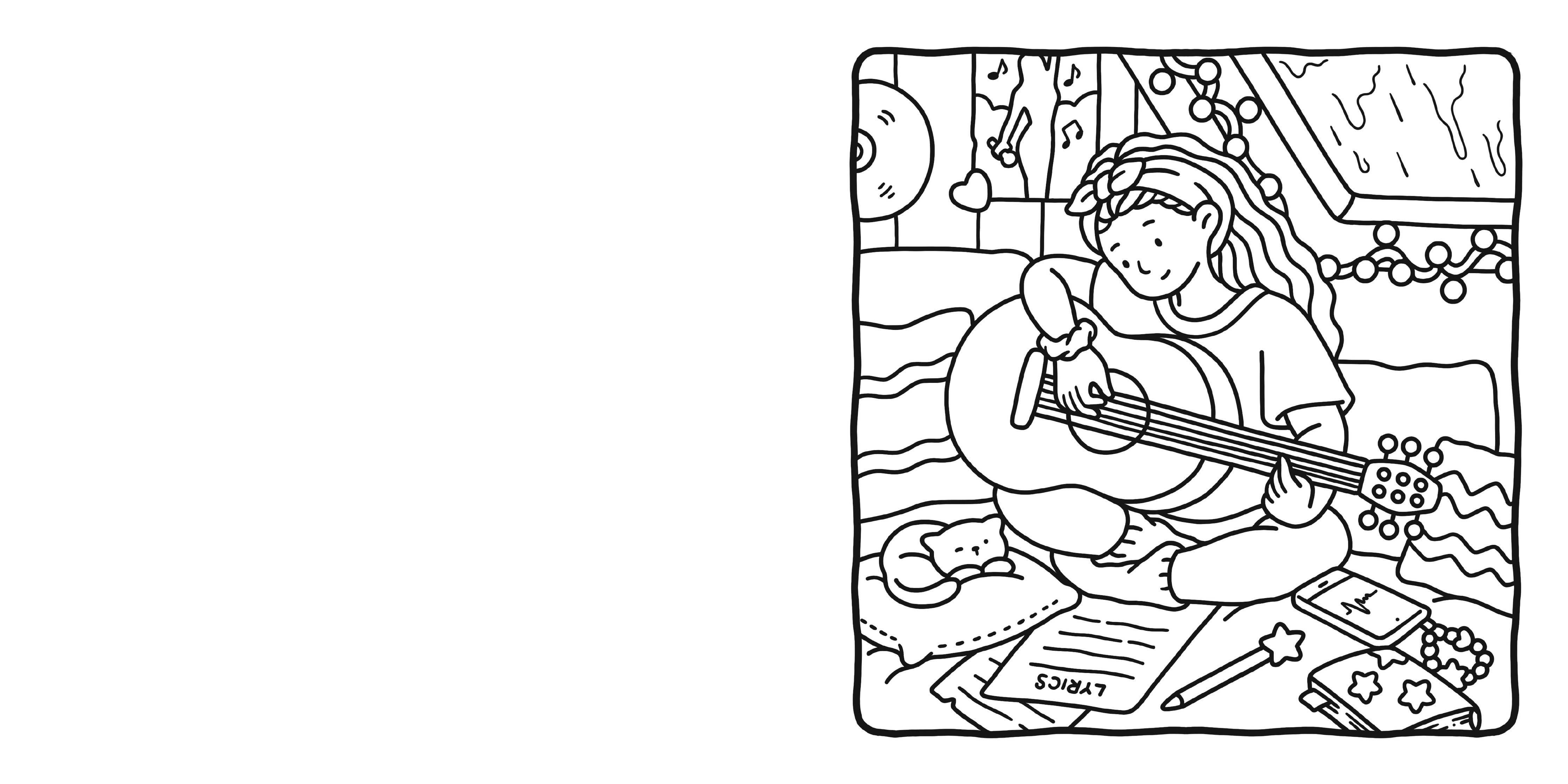 Girl Moments Coloring Book by Coco Wyo