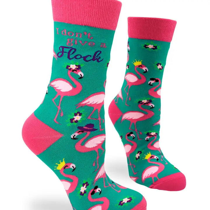 I Don't Give A Flock Ladies Crew Socks