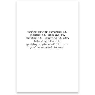 Life Is All About Greeting Card - Just For Fun
