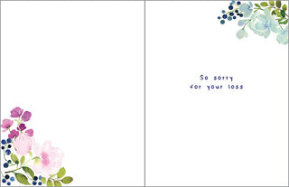 Comforting Wreath Sympathy Greeting Card | Gina B Designs