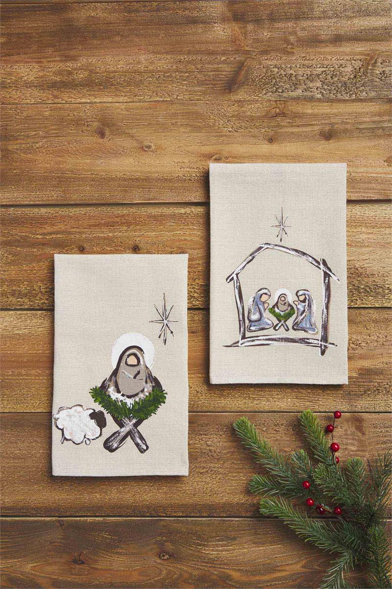 Nativity Painted Towel