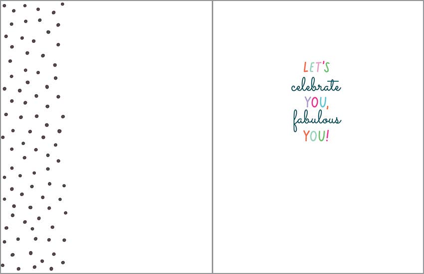 Polka Dot Birthday Greeting Card | Gina B Designs