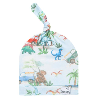 Dino Explorer Top Knot Baby Hat