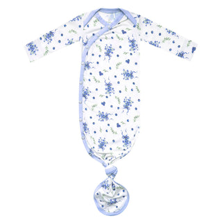 Catherine Floral Newborn Knotted Gown