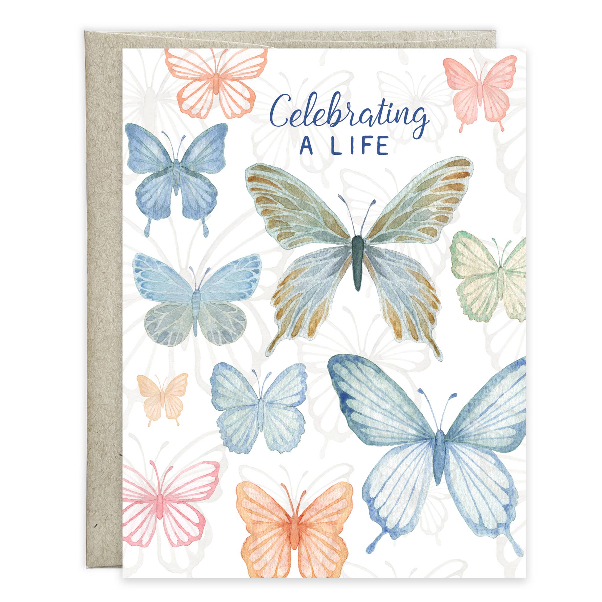 Sympathy Greeting Card - Soft Butterflies