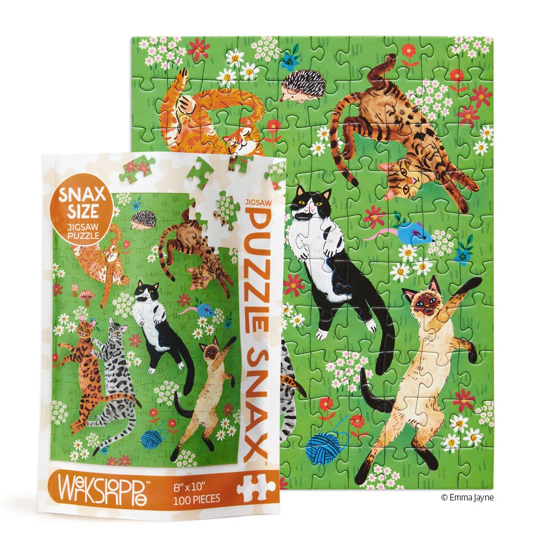 Cat Nap 100 Piece Puzzle Snax