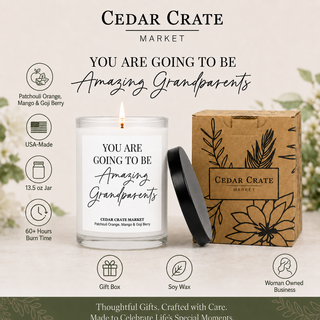 Grandparents Candle, Orange Berry Scent | You’re Amazing