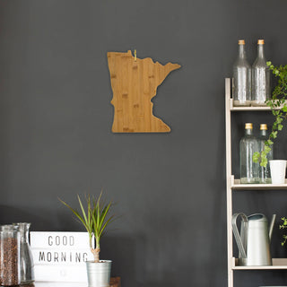 Minnesota Shaped Bamboo Serving & Cutting Board