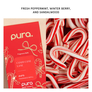 Pura Candy Cane Lane Home Diffuser Fragrance Refill, 10 mL