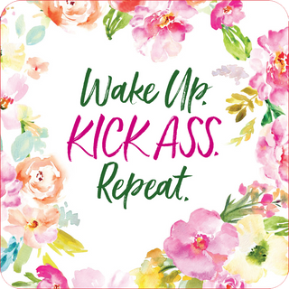 Wake Up, Kick Ass, Repeat Motivational Cards (60 pack)