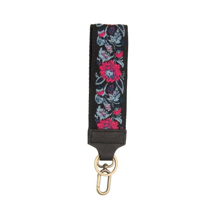 Full Blooms Easy Find Wristlet Keychain