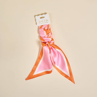 Twirl & Tie Scarf Accessory–Sicily Stripes Pink