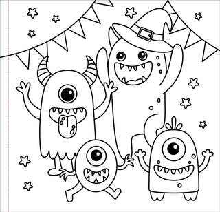 Color Me Spooky Halloween Adult Coloring Book – 31 Cute & Stress-Free Designs